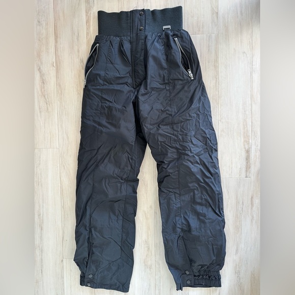 Mountain Goat Black High Waist Snowboarding Skiing Pants - Picture 1 of 6